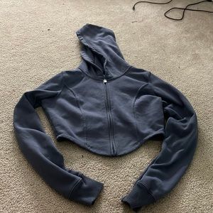 Hollister cropped zip up